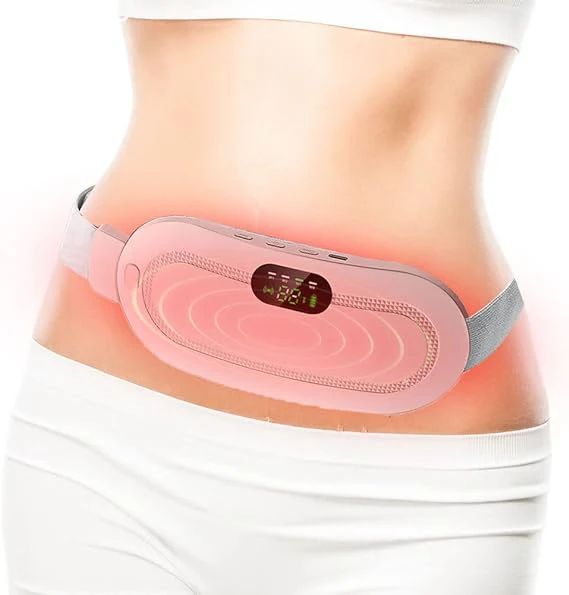 Period Cramp Relief Belt – Soothing Heat & Vibration Therapy for Menstrual Pain